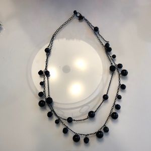 Express black necklace